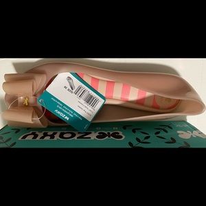 Zaxy — NEW with tag — Nude Bow Ballerina — Size 7